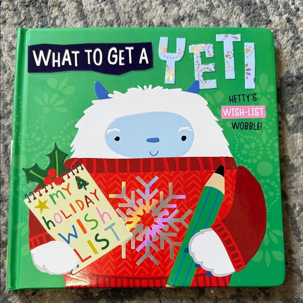 What To Get A Yeti Holiday Kids Board Book - Green & Red